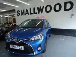Blue Used 2016 Toyota Yaris Design Hatchback | £8,795 (Fair price)