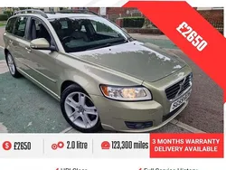 Green Used 2009 Volvo V50 SE Estate | £2,650 (A bit pricey)