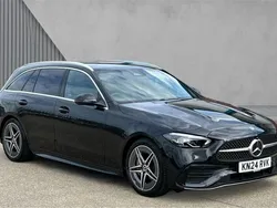 Black Used 2024 Mercedes C200 AMG line Estate | £30,489 (Fair price)
