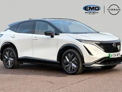 White/black Used 2024 Nissan Ariya Evolve SUV | £31,795 (A bit pricey)