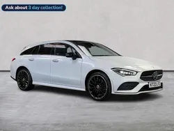 White Used 2023 Mercedes CLA250e AMG Line Premium Plus Sedan | £24,349 (Fair price)