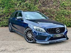 Blue Used 2018 Mercedes C200 AMG Line Premium Plus Estate | £11,995 (Fair price)