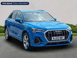 Blue Used 2022 Audi Q3 S-Line SUV | £21,227 (Good price)