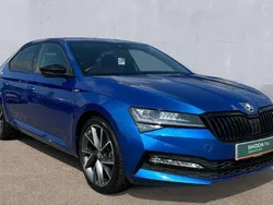 Blue Used 2023 Skoda Superb SportlinePlus Hatchback | £24,364 (Fair price)