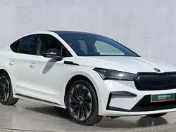 Moon white metallic New 2025 Skoda Enyaq iV SportlinePlus SUV | £34,750 (Fair price)