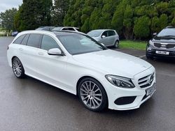 White Used 2015 Mercedes C220 AMG Line Premium Estate | £11,495 (A bit pricey)