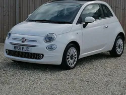 White Used 2021 Fiat 500 Lounge Hatchback | £8,800 (Fair price)