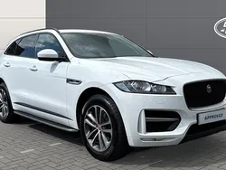 White Used 2021 Jaguar F-Pace R-Sport SUV | £26,139 (A bit pricey)