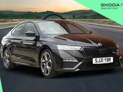 Black magic pearl effect Used 2021 Skoda Octavia vRS Hatchback | £22,200 (Expensive)
