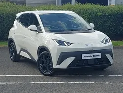 White New 2025 BYD Dolphin Boost Hatchback | £21,195 (Fair price)