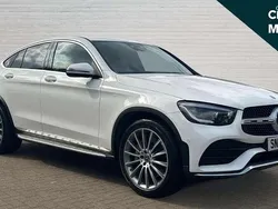 White Used 2020 Mercedes GLC300e AMG Line Premium Coupe | £30,990 (Good price)
