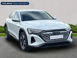 White Used 2023 Audi Q8 e-tron Sport SUV | £30,890