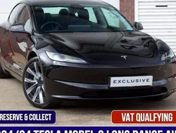 Black Used 2024 Tesla Model 3 Long Range AWD Sedan | £36,495