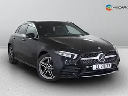 Black Used 2021 Mercedes A250 AMG line Hatchback | £20,410 (Fair price)