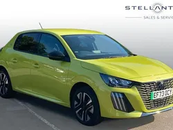 Yellow Used 2024 Peugeot e-208 Style Hatchback | £16,895 (Fair price)