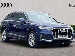 Blue Used 2021 Audi Q7 S-Line SUV | £36,900 (Good price)