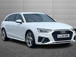 White New 2024 Audi A4 S-Line Estate | £30,695 (Fair price)