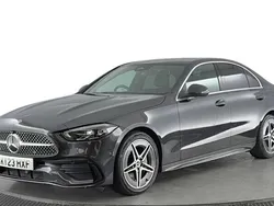 Grey Used 2023 Mercedes C200 AMG line Sedan | £28,020 (Fair price)