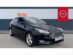 Black Used 2018 Ford Focus Titanium Hatchback | £9,044 (Good price)