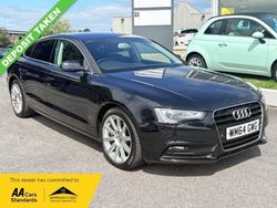 Black Used 2015 Audi A5 Sportback Basis Hatchback | £7,495 (Fair price)