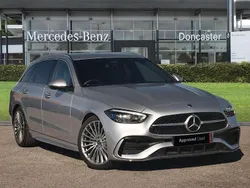 Silver Used 2024 Mercedes C300e AMG Line Premium Estate | £33,762 (Good price)