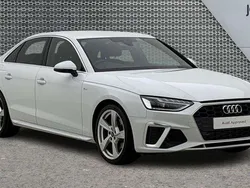 White Used 2024 Audi A4 S-Line Sedan | £27,320 (Fair price)