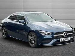 Blue Used 2021 Mercedes CLA180 AMG Line Premium Sedan | £22,990 (Fair price)