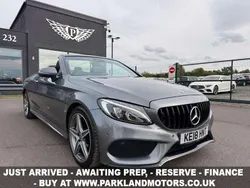 Grey Used 2018 Mercedes C300 AMG line Cabriolet | £16,495 (Fair price)