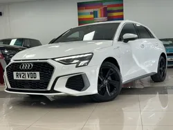 White Used 2021 Audi A3 Sportback e-tron S-Line Sedan | £16,495 (Fair price)