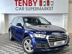 Blue Used 2018 Audi Q5 S-Line SUV | £16,795 (Fair price)