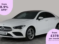 White Used 2022 Mercedes CLA250e AMG Line Premium Plus Sedan | £26,891 (Fair price)