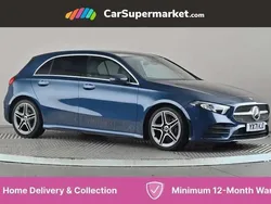 Blue Used 2021 Mercedes A180 AMG Line Premium Hatchback | £18,197 (Fair price)