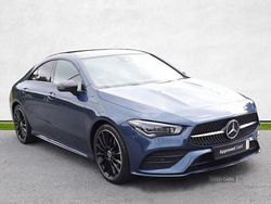 Blue Used 2022 Mercedes CLA200 AMG Line Premium Plus Coupe | £28,495 (Expensive)