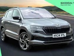 Graphite grey metallic Used 2024 Skoda Karoq SportLine SUV | £28,840 (Fair price)