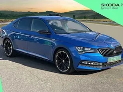 Race blue metallic Used 2020 Skoda Superb SportlinePlus Hatchback | £18,495