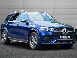 Blue Used 2021 Mercedes GLE350 AMG line Estate | £40,895 (Fair price)