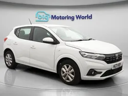 White Used 2021 Dacia Sandero Comfort Hatchback | £8,400 (Fair price)