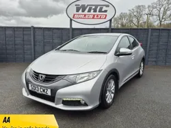 Silver Used 2013 Honda Civic EX Hatchback | £6,675 (Fair price)