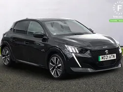 Black Used 2021 Peugeot e-208 Premium Hatchback | £12,199 (Fair price)