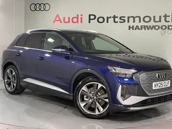 Blue New 2025 Audi Q4 e-tron S-Line SUV | £39,990 (Good price)
