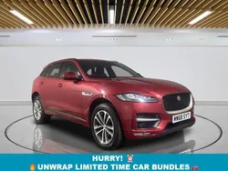 Red Used 2018 Jaguar F-Pace R-Sport SUV | £15,749 (Fair price)
