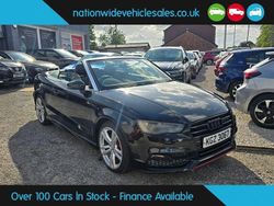 Black Used 2015 Audi A3 Cabriolet S-Line Cabriolet | £8,935 (Fair price)