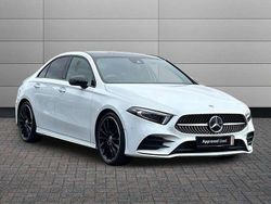 White Used 2022 Mercedes A180 AMG Line Premium Plus Sedan | £24,195 (Expensive)