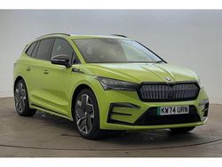 Hyper green Used 2024 Skoda Enyaq iV vRS SUV | £34,298