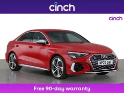 Red Used 2022 Audi S3 Comfort Sedan | £30,219 (Fair price)