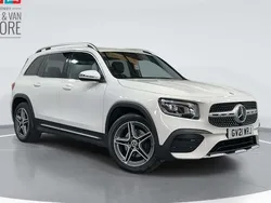 White Used 2021 Mercedes GLB200 AMG line SUV | £24,399 (Fair price)
