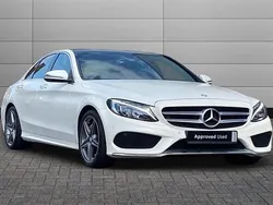 White Used 2016 Mercedes C250 AMG Line Premium Sedan | £15,695 (Fair price)