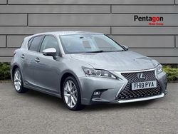 Silver Used 2018 Lexus CT200h Luxury Line Hatchback | £14,995 (Fair price)
