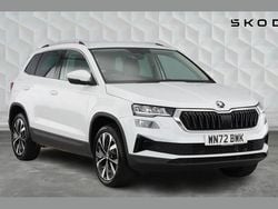 Moon white metallic Used 2022 Skoda Karoq SE L SUV | £19,400 (Fair price)
