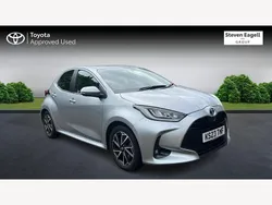 Silver Used 2023 Toyota Yaris Hybrid Design Hatchback | £16,559 (Fair price)